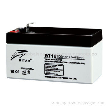 Sealed Lead-acid Maintenance-free Battery with 12V Nominal Voltage and 1.3Ah Rated Capacity